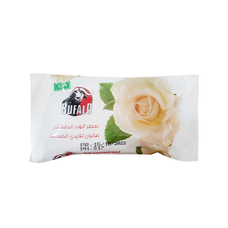 صابون يدين  75 غ  بعطر الورد  1*72 - بوفالو - (ID: 1565)