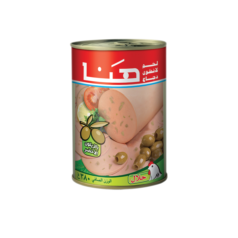 مرتديلا دجاج 380 غ حشوة زيتون 1*24 - هنا - (ID: 1720)