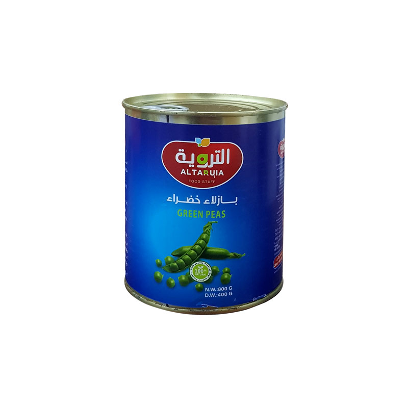 بازلاء خضراء  800 غ 1*12 - التروية - (ID: 1827)