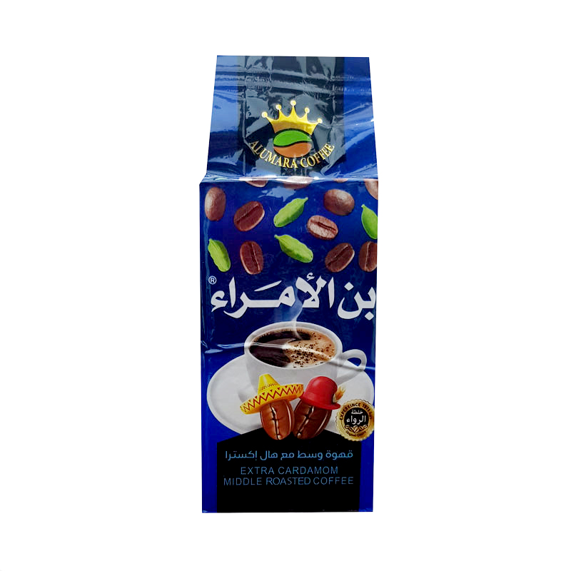 قهوة وسط مع هال أكسترا (أزرق) 200 غ 1*10 - الأمراء - (ID: 2156)