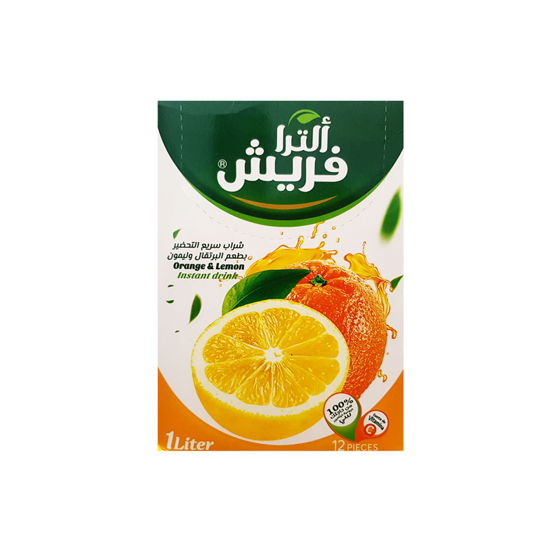 عصير ظروف برتقال وليمون 1*12 - الترا فريش - (ID: 2430)
