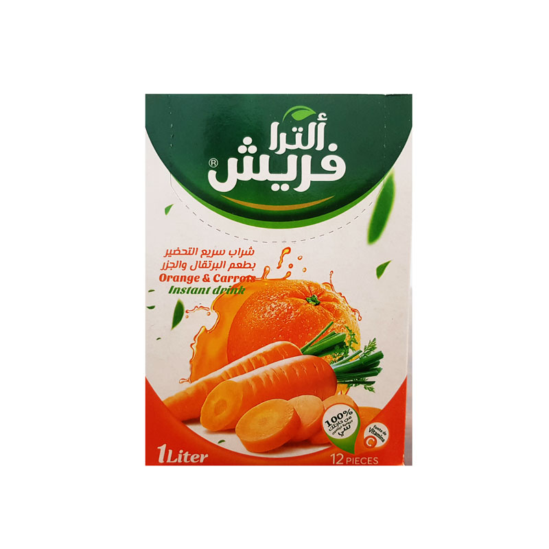 عصير ظروف برتقال وجزر 1*12 - الترا فريش - (ID: 2433)