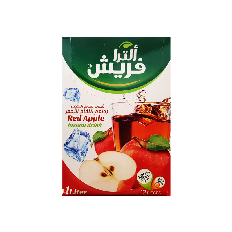 عصير ظروف تفاح احمر  1*12 - الترا فريش - (ID: 2439)