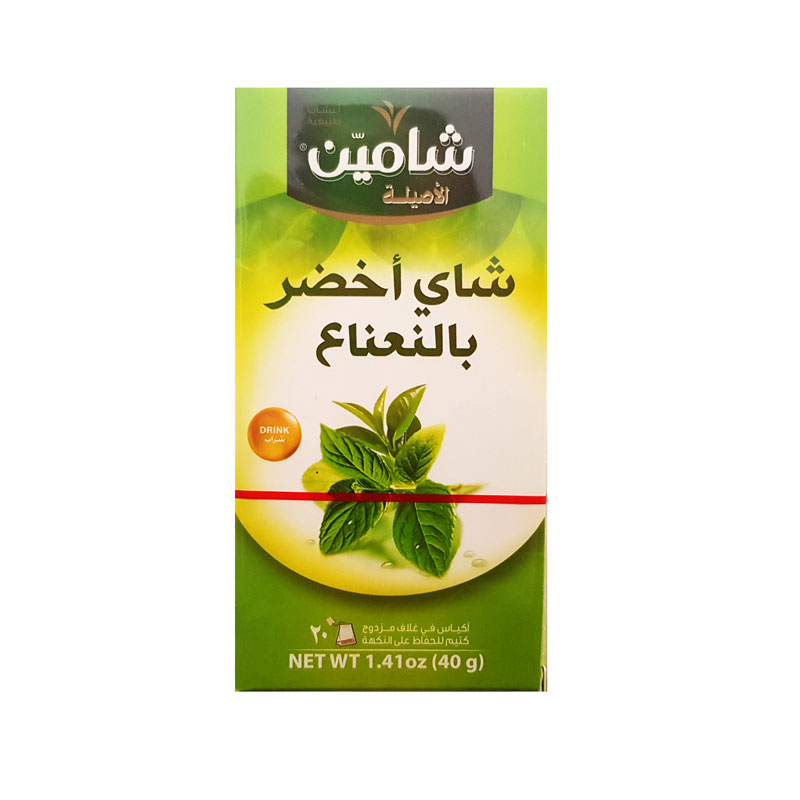 شاي اخضر نعنع 1*20 - شامين - (ID: 2484)