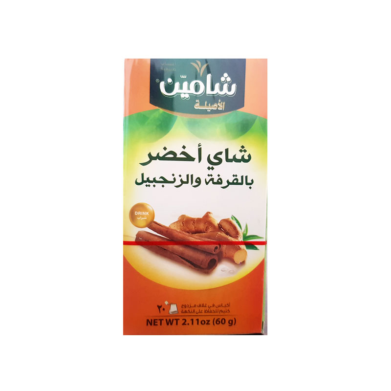 شاي اخضر بالجينسينغ وعسل 1*20 - شامين - (ID: 2486)