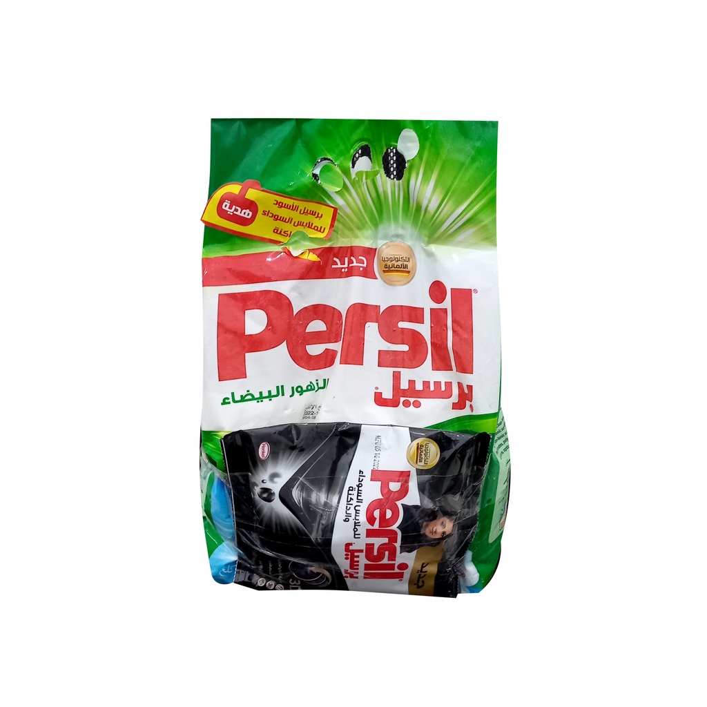 مسحوق آلي 3 كغ عطر الزهور البيضاء + كيس بلاك 400 مل مجانا 1*6 - برسيل - (ID: 353)