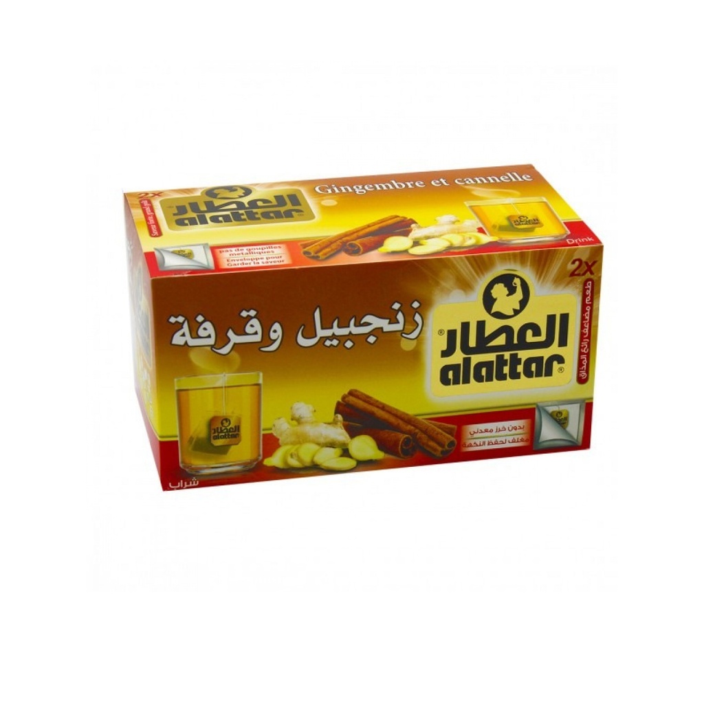 قرفة وزنجبيل 20 ظرف 1*24 - العطار - (ID: 4582)